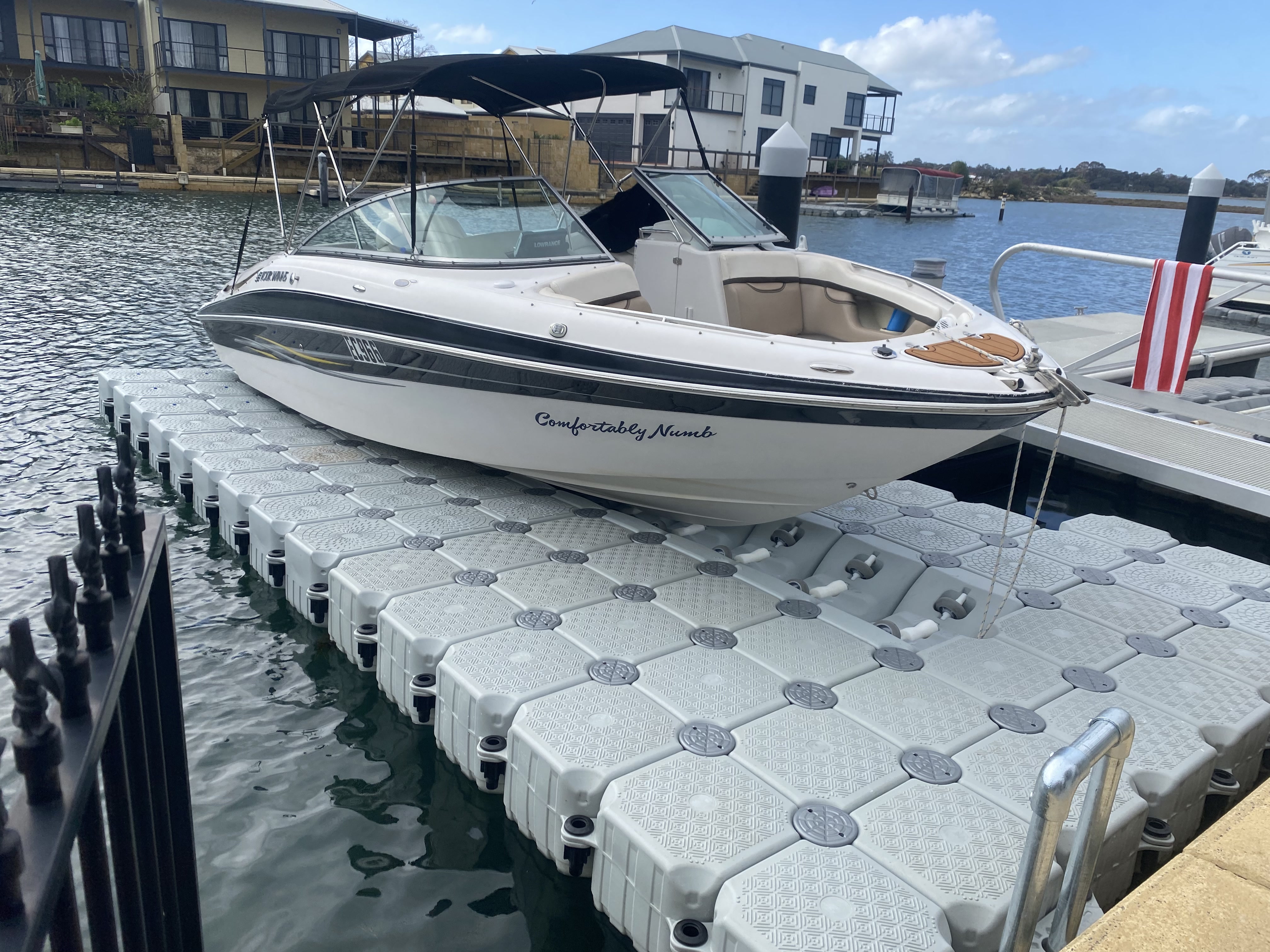FloatX installed at WA marina pen